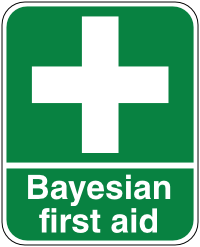 Bayesian First Aid logo box
