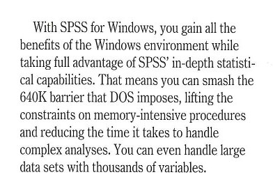 SPSS, big data