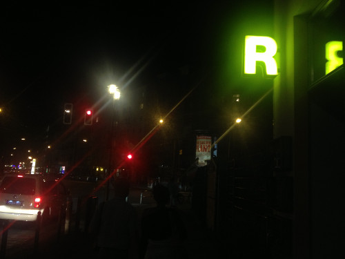 R in the night